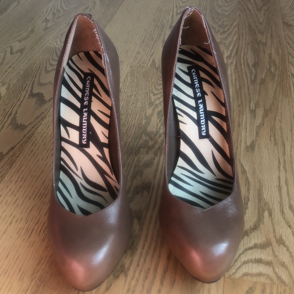 Pump stiletto high heel dress shoe almond toe hidden platform wedding - Picture 2 of 10